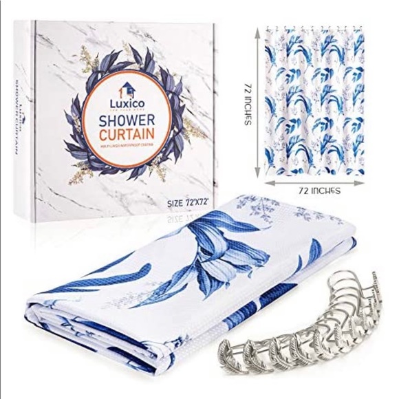 Shower Curtain Set NIB - Picture 4 of 8